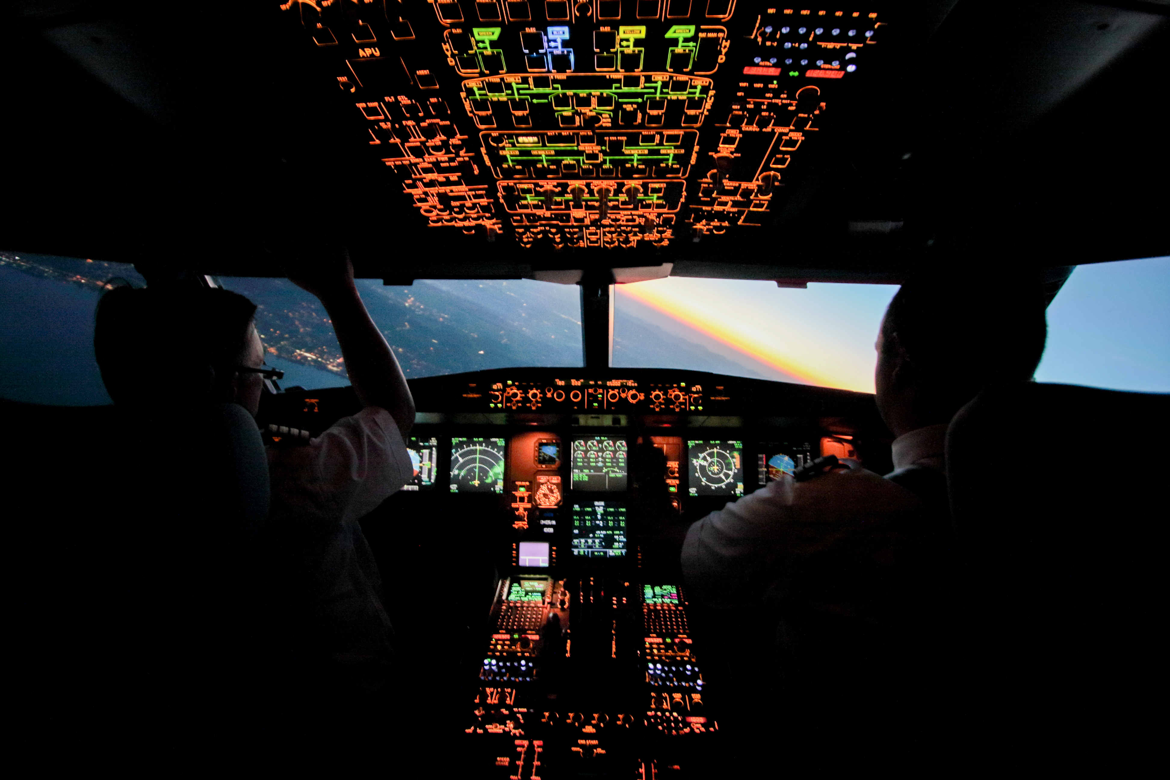 Die Venus begleitet den Piloten Florian Jordi durch die Nacht